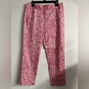 Charter Club Pant Shop Classic Fit Women’s Pants, 8, Bright Pink/White